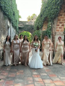 The Bride and her team of bridesmaids